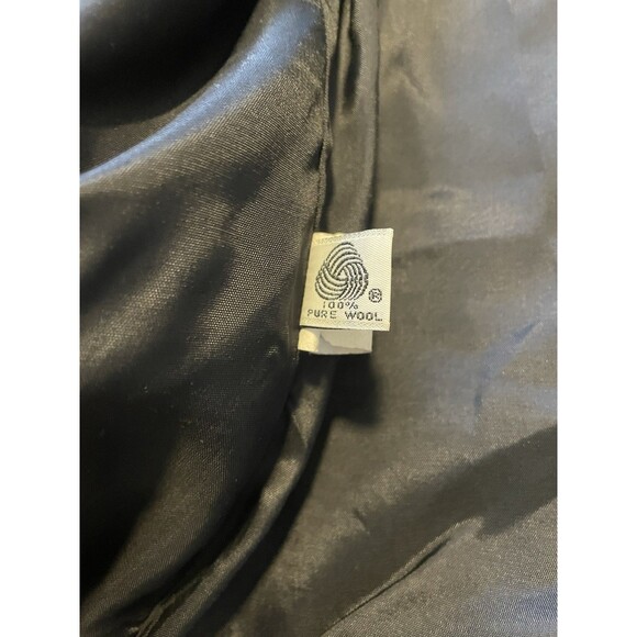 Vintage Koret Career Women’s 100% Wool Lined Blazer Suit Jacket Black Size M/L - Picture 8 of 10